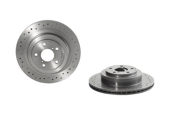 Ventilated brake disc with perforation Brembo 09.B041.1X