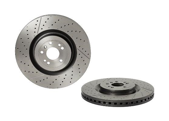 Brembo 09.B805.11 Ventilated brake disc with slotting and perforation 09B80511