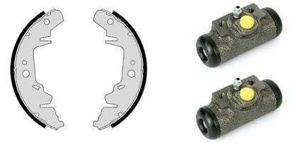 Brembo H 11 001 Brake shoes with cylinders, set H11001