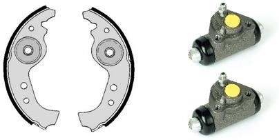 Brembo H 23 007 Brake shoes with cylinders, set H23007