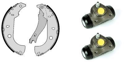 Brembo H 23 026 Brake shoes with cylinders, set H23026