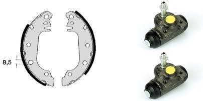 Brembo H 24 004 Brake shoes with cylinders, set H24004