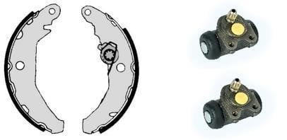 Brembo H 24 019 Brake shoes with cylinders, set H24019