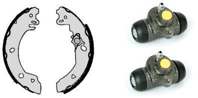 Brembo H 24 028 Brake shoes with cylinders, set H24028