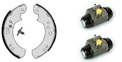 Brembo H 24 030 Brake shoes with cylinders, set H24030