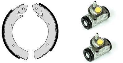 Brembo H 56 019 Brake shoes with cylinders, set H56019