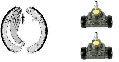 Brembo H 59 012 Brake shoes with cylinders, set H59012