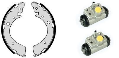 Brembo H 28 006 Brake shoes with cylinders, set H28006