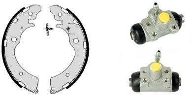 Brembo H 28 009 Brake shoes with cylinders, set H28009