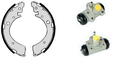 Brembo H 28 010 Brake shoes with cylinders, set H28010