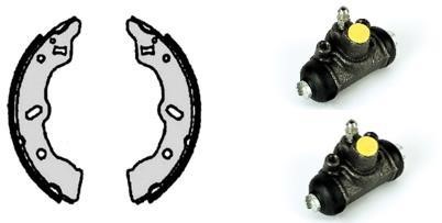 Brembo H 49 005 Brake shoes with cylinders, set H49005