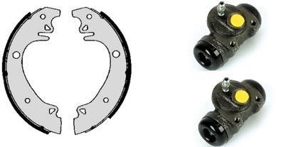 Brembo H 61 028 Brake shoes with cylinders, set H61028