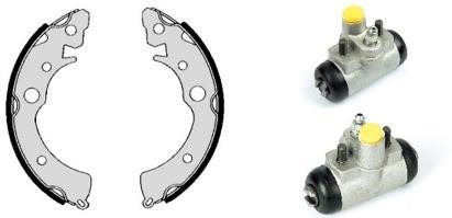 Brembo H 52 009 Brake shoes with cylinders, set H52009