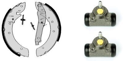 Brembo H 61 030 Brake shoes with cylinders, set H61030