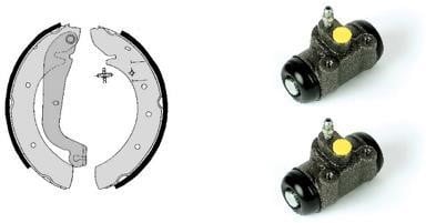 Brembo H 61 038 Brake shoes with cylinders, set H61038