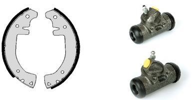 Brembo H 68 001 Brake shoes with cylinders, set H68001