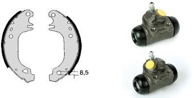 Brembo H 68 025 Brake shoes with cylinders, set H68025