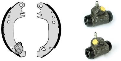 Brembo H 68 027 Brake shoes with cylinders, set H68027