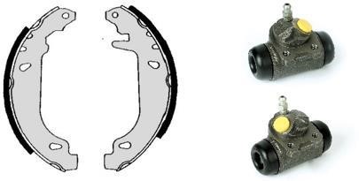 Brembo H 68 039 Brake shoes with cylinders, set H68039