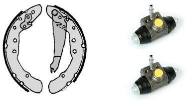 Brembo H 85 027 Brake shoes with cylinders, set H85027