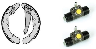 Brembo H 85 034 Brake shoes with cylinders, set H85034