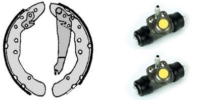 Brembo H 85 035 Brake shoes with cylinders, set H85035