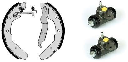 Brembo H 85 049 Brake shoes with cylinders, set H85049