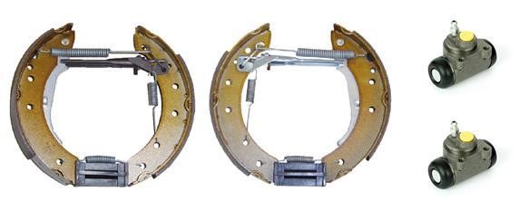 Brembo K 61 070 Brake shoes with cylinders, set K61070