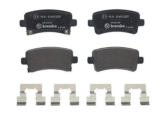 Brake Pad Set, disc brake Brembo P 59 059
