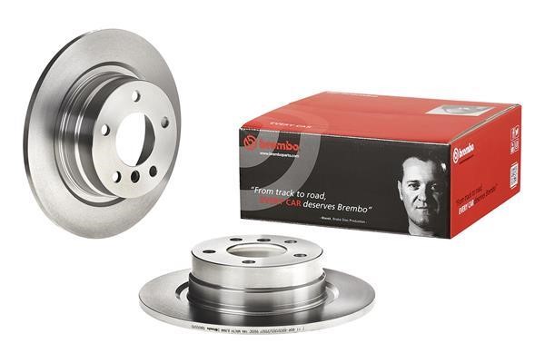 Brembo 08.A205.10 Rear brake disc, non-ventilated 08A20510