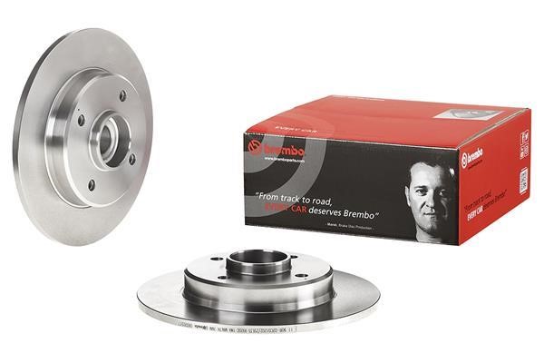 Brembo 08.D205.17 Unventilated brake disc 08D20517