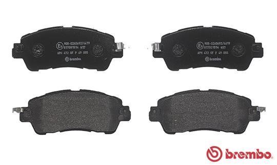 Brake pad set Brembo P 49 055