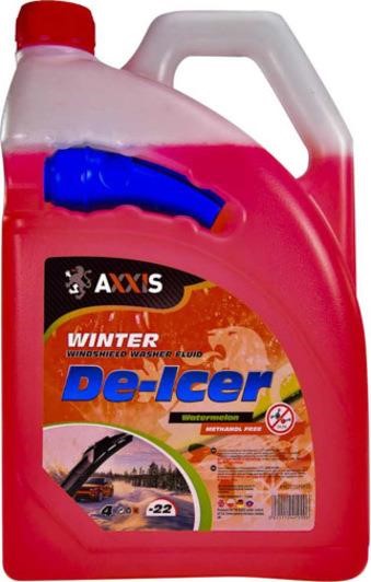 AXXIS 48021110410 Winter windshield washer fluid, -22°C, Watermelon, 4l 48021110410