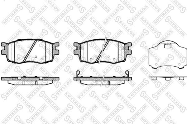 Stellox 001 086B-SX Brake Pad Set, disc brake 001086BSX