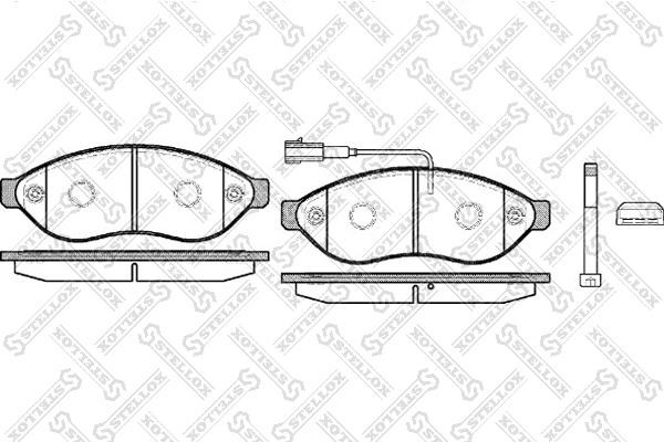 Stellox 001 091B-SX Brake Pad Set, disc brake 001091BSX