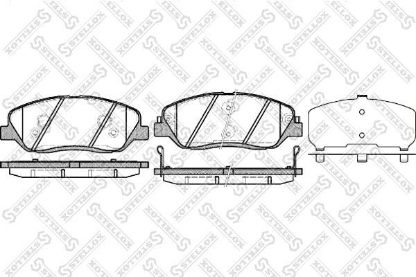 Stellox 001 092B-SX Brake Pad Set, disc brake 001092BSX