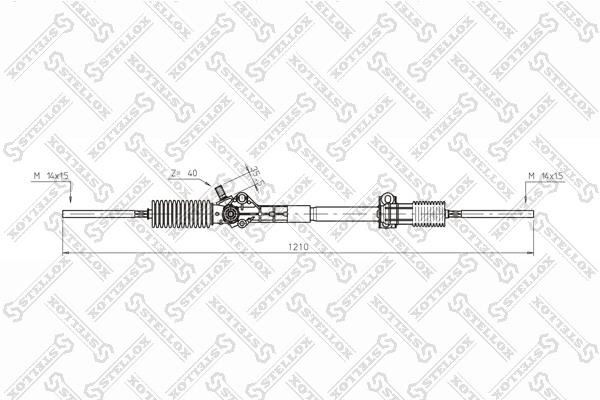 Stellox 00-35006-SX Steering rack 0035006SX