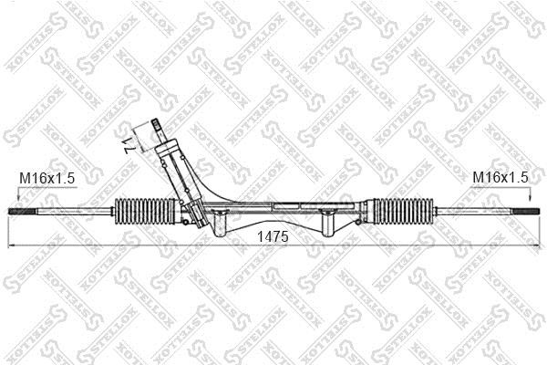 Stellox 00-35016-SX Steering rack 0035016SX