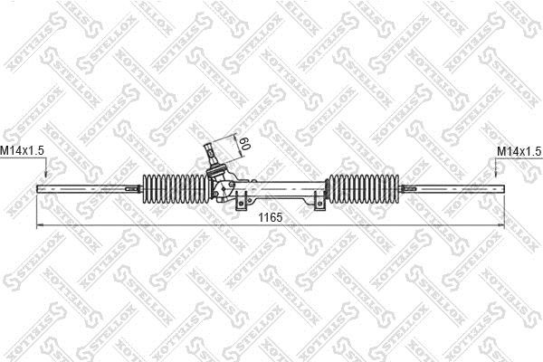 Stellox 00-35046-SX Steering rack 0035046SX