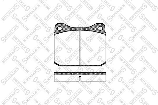 Stellox 021 010-SX Brake Pad Set, disc brake 021010SX