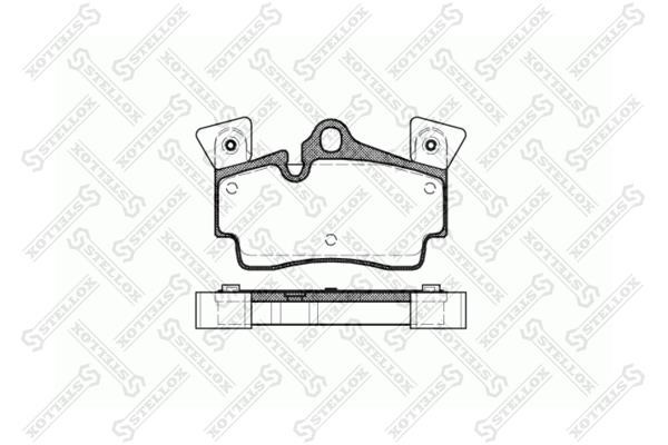 Stellox 1007 010-SX Brake Pad Set, disc brake 1007010SX