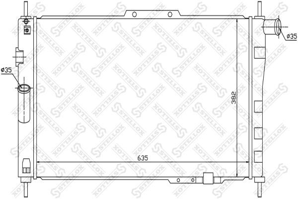 Stellox 10-25326-SX Radiator, engine cooling 1025326SX