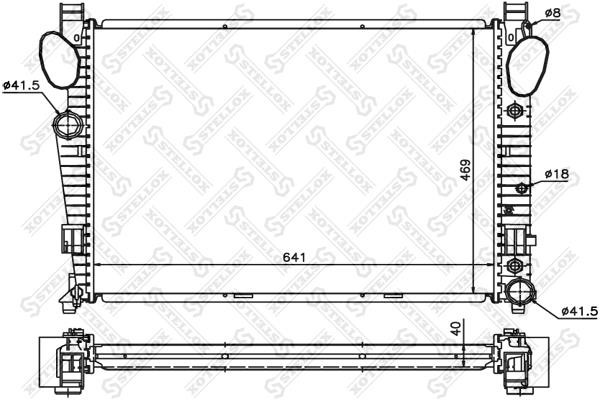 Stellox 10-25426-SX Radiator, engine cooling 1025426SX