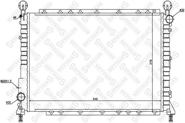 Stellox 10-25485-SX Radiator, engine cooling 1025485SX