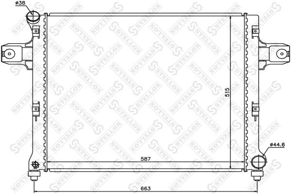 Stellox 10-25634-SX Radiator, engine cooling 1025634SX