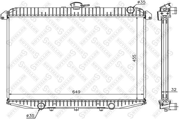 Stellox 10-25792-SX Radiator, engine cooling 1025792SX