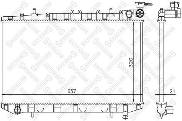 Stellox 10-25982-SX Radiator, engine cooling 1025982SX