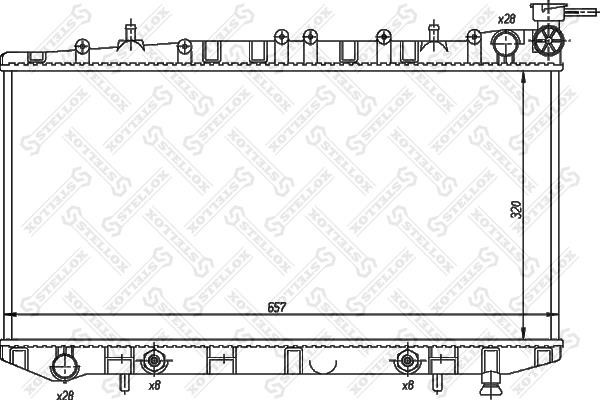 Stellox 10-25988-SX Radiator, engine cooling 1025988SX