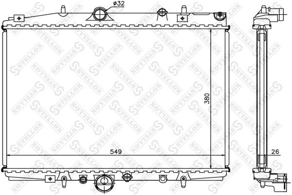 Stellox 10-26137-SX Radiator, engine cooling 1026137SX