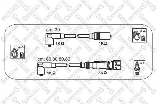 Stellox 10-31309-SX Ignition cable kit 1031309SX